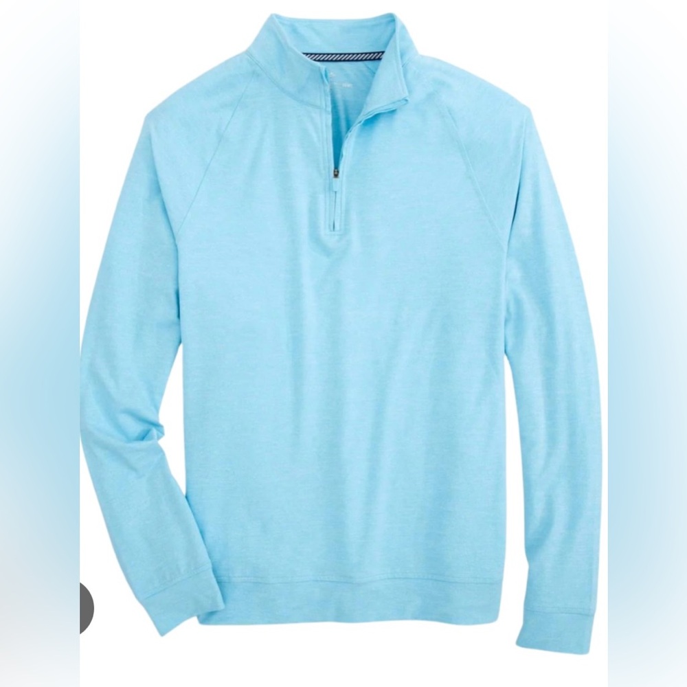 Southern Tide Cruiser Heather Quarter Zip Pullover – Heather Rain Water XL